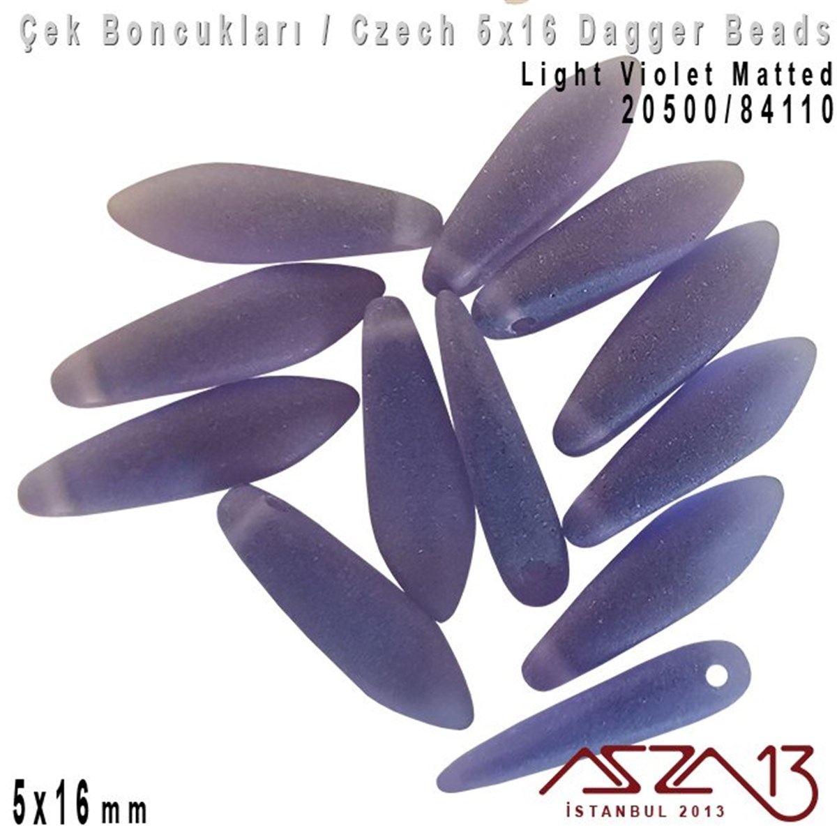 Dagger BoncukÇek BoncuklarıMarkasızDagger Boncuk - 5x16 mm - 20500*84110 / 12 Adet