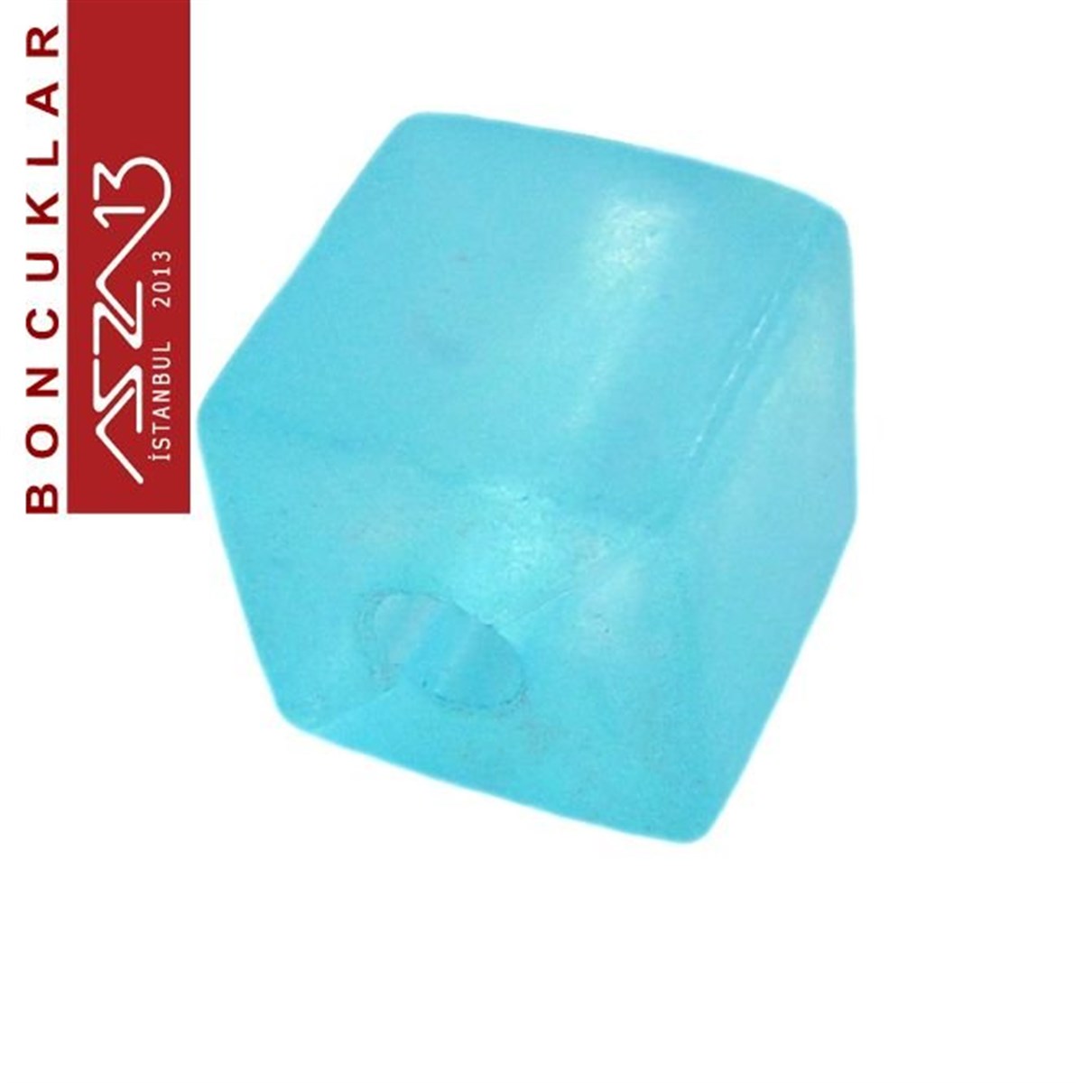 Dekoratif BoncukBONCUK ve TAŞMarkasız8x8 mm, Epoxy, Mavi Küp Boncuk / Paket İçeriği 10 Adet