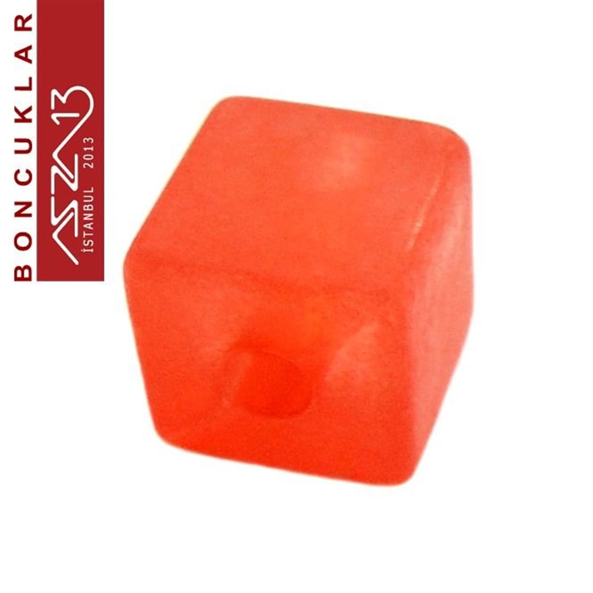 Dekoratif BoncukBONCUK ve TAŞMarkasız8x8 mm, Epoxy, Kırmızı Küp Boncuk / Paket İçeriği 10 Adet