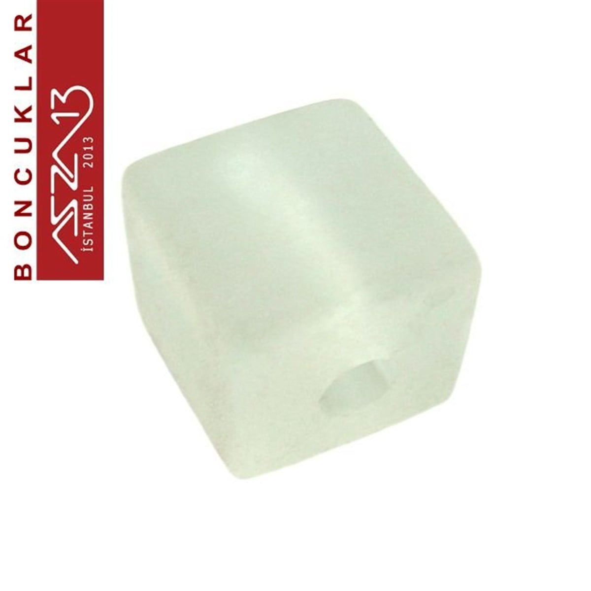 Dekoratif BoncukBONCUK ve TAŞMarkasız8x8 mm, Epoxy, Beyaz Küp Boncuk / Paket İçeriği 10 Adet
