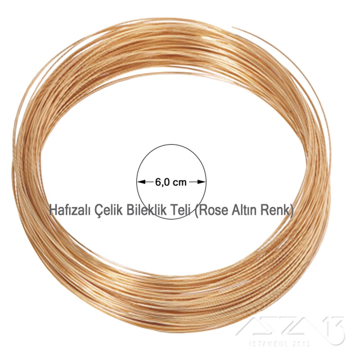 Hafızalı Bileklik Teli / Çelik / Rose Altın Renk / 6 cm / 20 SıraBileklik MalzemeMarkasız06.Tm.66.Bl.48Hafızalı Bileklik Teli / Çelik / Rose Altın Renk / 6 cm / 20 Sıra