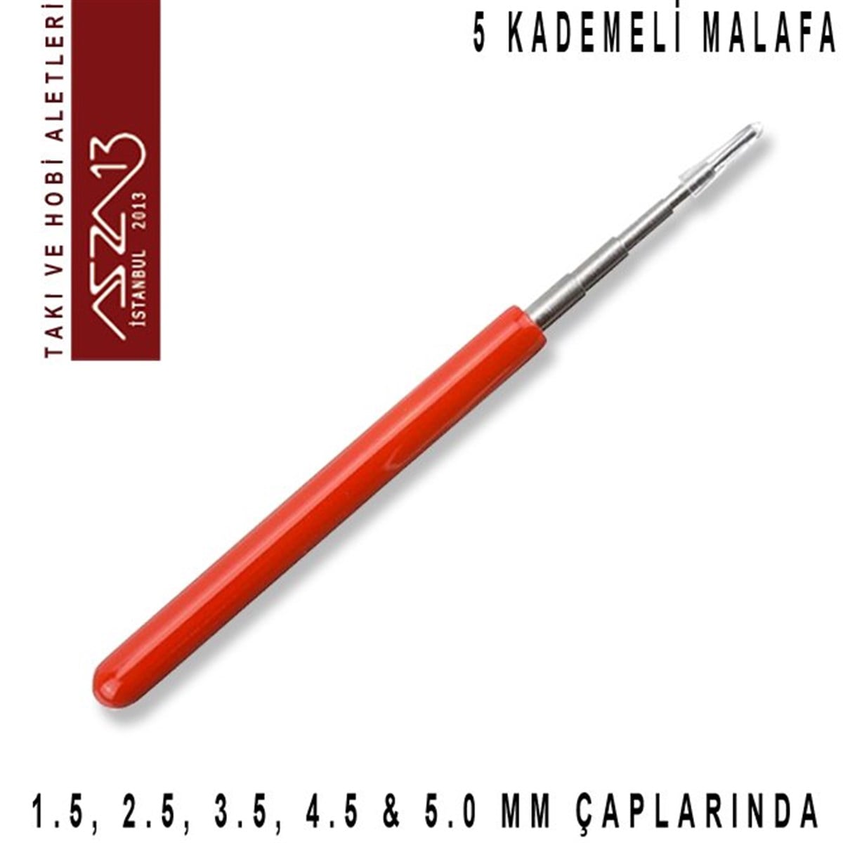 Halka Yapma AletiALET, ARAÇ ve GEREÇBeadSmithKademeli Halka Yapma  Mandrel Seti 1,5 - 2,5 - 3,5 - 4,5 ve 5 mm