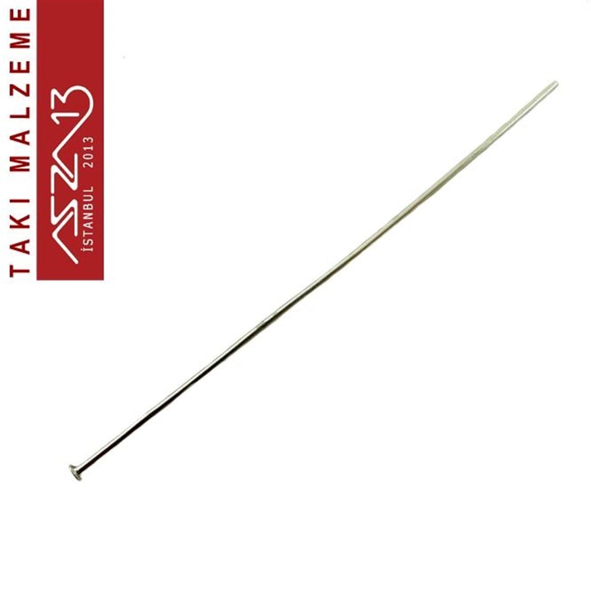 Halkalar, İğneler, Kapamalar, Bitirmeler, KapsüllerTAKI MALZEMEMarkasızNikel Kaplamalı 70 mm Düzbaş İğne / Paket İçeriği 40 Adet
