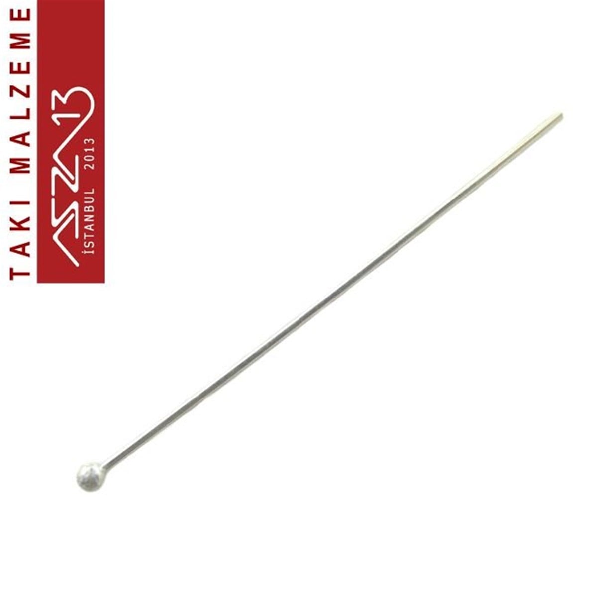 Halkalar, İğneler, Kapamalar, Bitirmeler, KapsüllerTAKI MALZEMEMarkasızGümüş Kaplamalı 35 mm Topbaş İğne / Paket İçeriği 50 Adet
