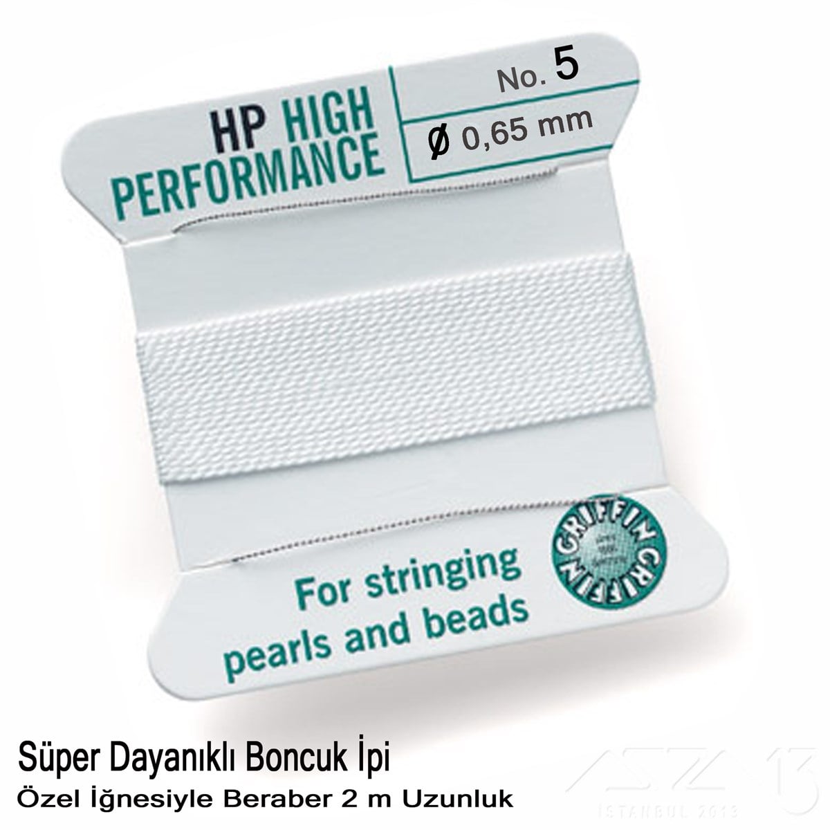 İp, Kordon, Misina / Performans İpleri / Super Dayanıklı, Kendinden İğneli İp N5Performans İpleriGriffin06.Tm.64.Pf.05İp - Super Dayanıklı, Kendinden İğneli - 0,65 mm - N5 - 2 Metre 