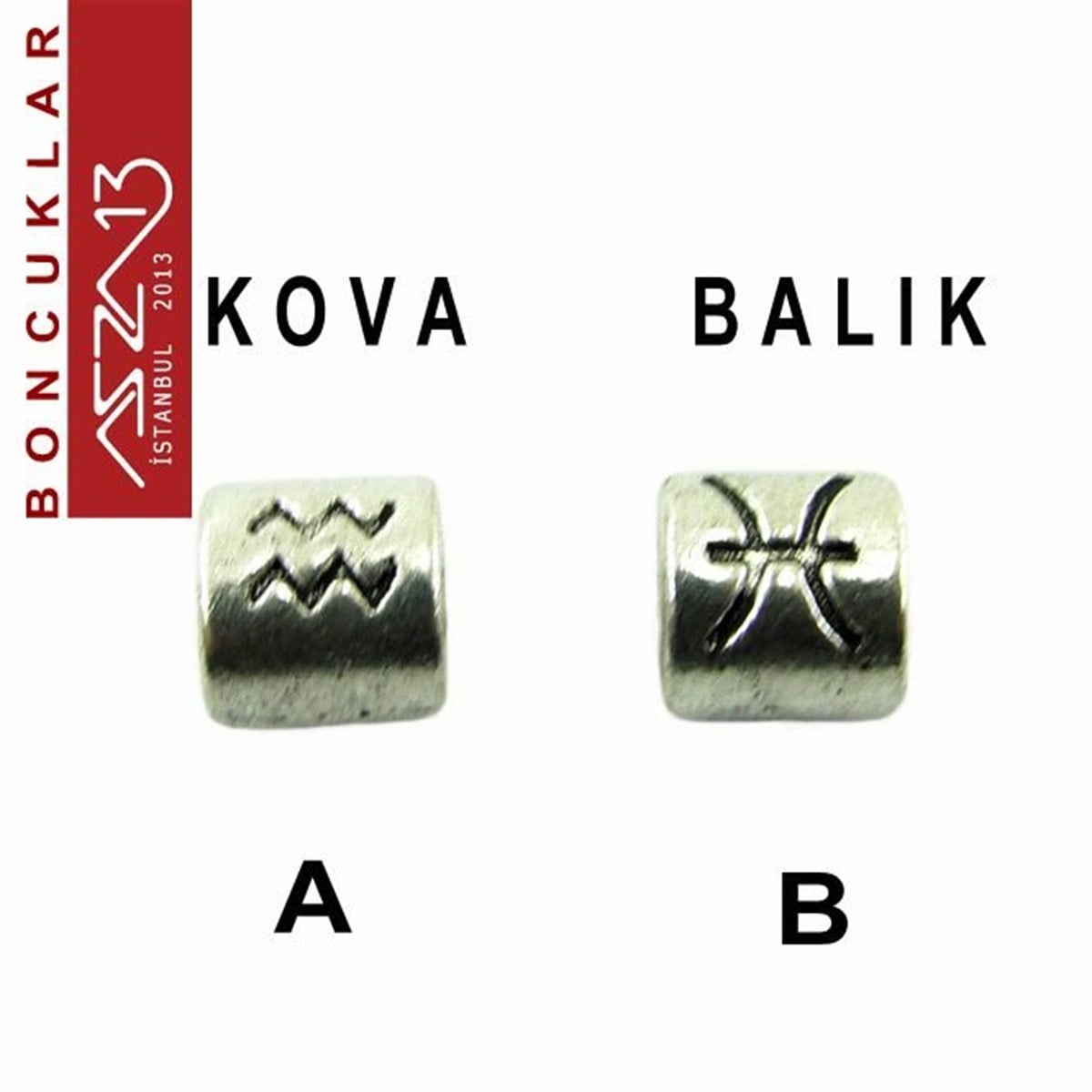 Kaplamalı ve Kaplamasız Metal Ara ParçalarTAKI MALZEMEMarkasızAntik Gümüş Kaplamalı Kova ve Balık Bileklik Boncuk / Paket İçeriği 1 Adet
