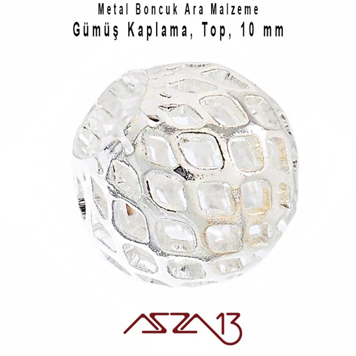 Kaplamalı ve Kaplamasız Metal Ara ParçalarTAKI MALZEMEMarkasızGümüş Kaplamalı 10 mm Yuvarlak Bakır Boncuk / Paket İçeriği 2 Adet