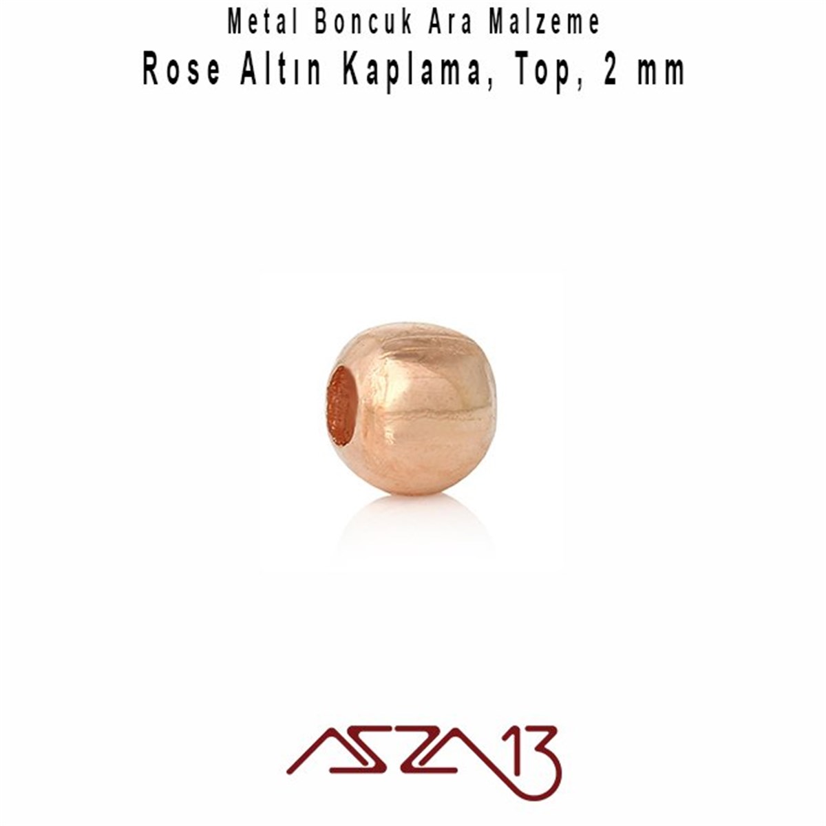 Kaplamalı ve Kaplamasız Metal Ara ParçalarTAKI MALZEMEMarkasızRose Altın Kaplamalı 2 mm Kum Metal Boncuk / Paket İçeriği 200 Adet