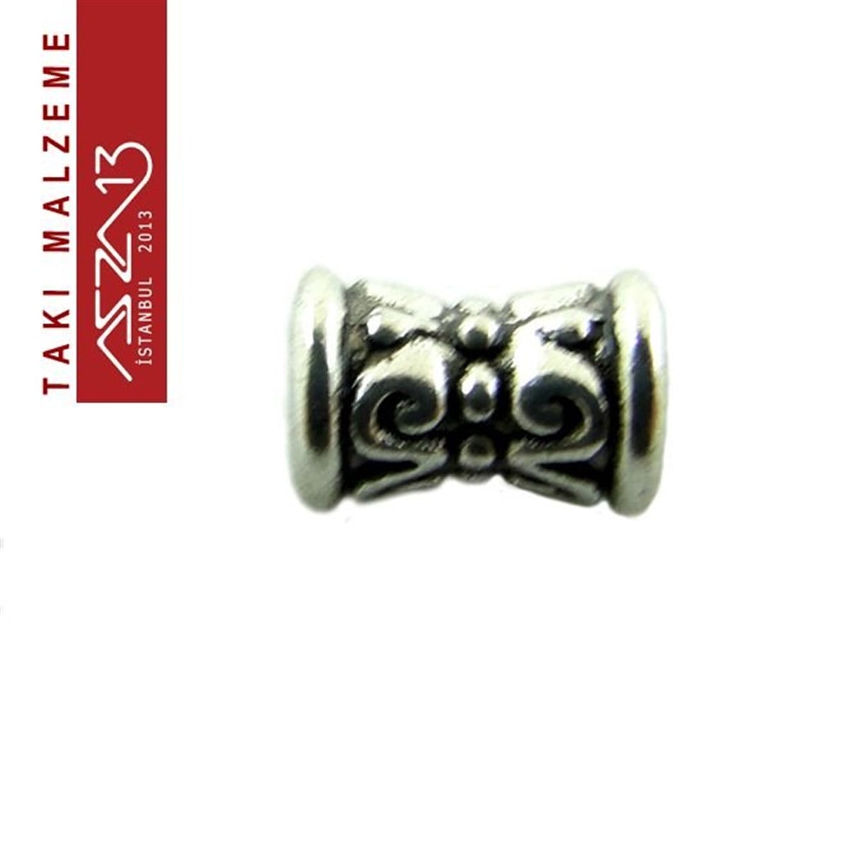Kaplamalı ve Kaplamasız Metal Ara ParçalarTAKI MALZEMEMarkasızAntik Gümüş Kaplamalı Delikli Makara Boncuk / Paket İçeriği 20 Adet