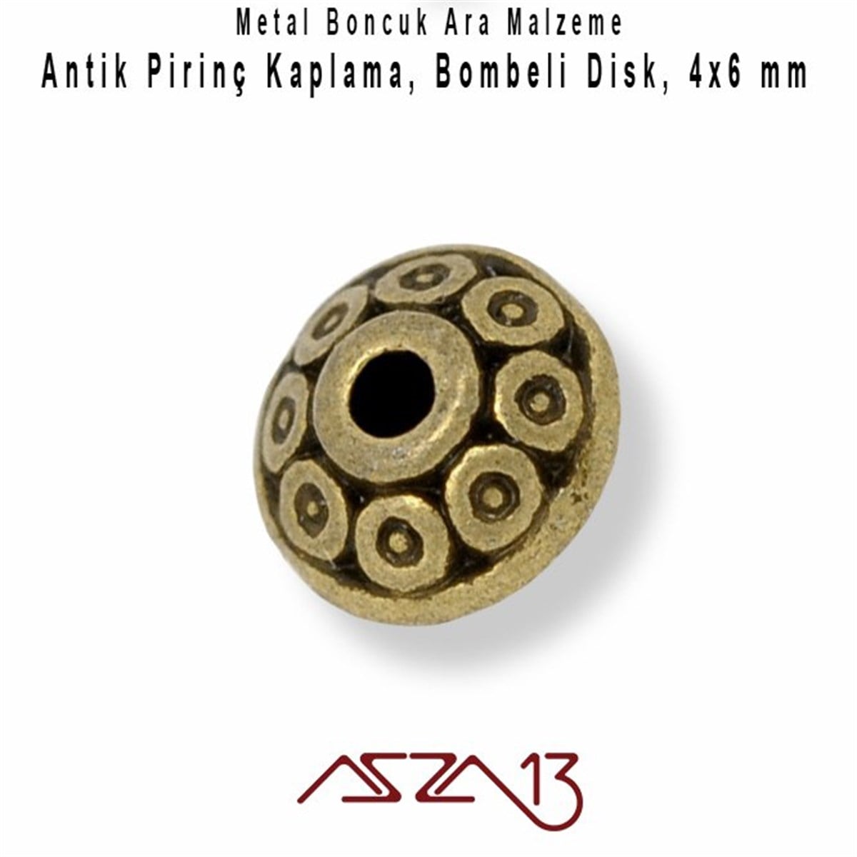 Kaplamalı ve Kaplamasız Metal Ara ParçalarTAKI MALZEMEMarkasızAntik Pirinç, 6/4 mm Disk Metal Boncuk / Paket İçeriği 20 Adet