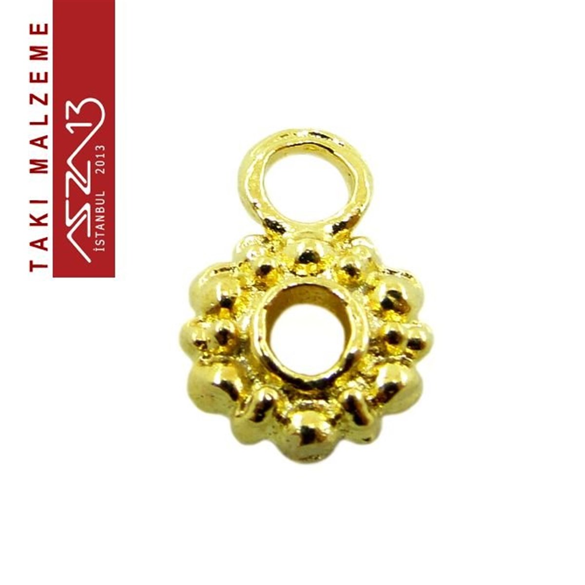 Kaplamalı ve Kaplamasız Metal Ara ParçalarTAKI MALZEMEMarkasızAltın Kaplamalı Yuvarlak Kulplu Halka Pirinç Boncuk / Paket İçeriği 5 Adet