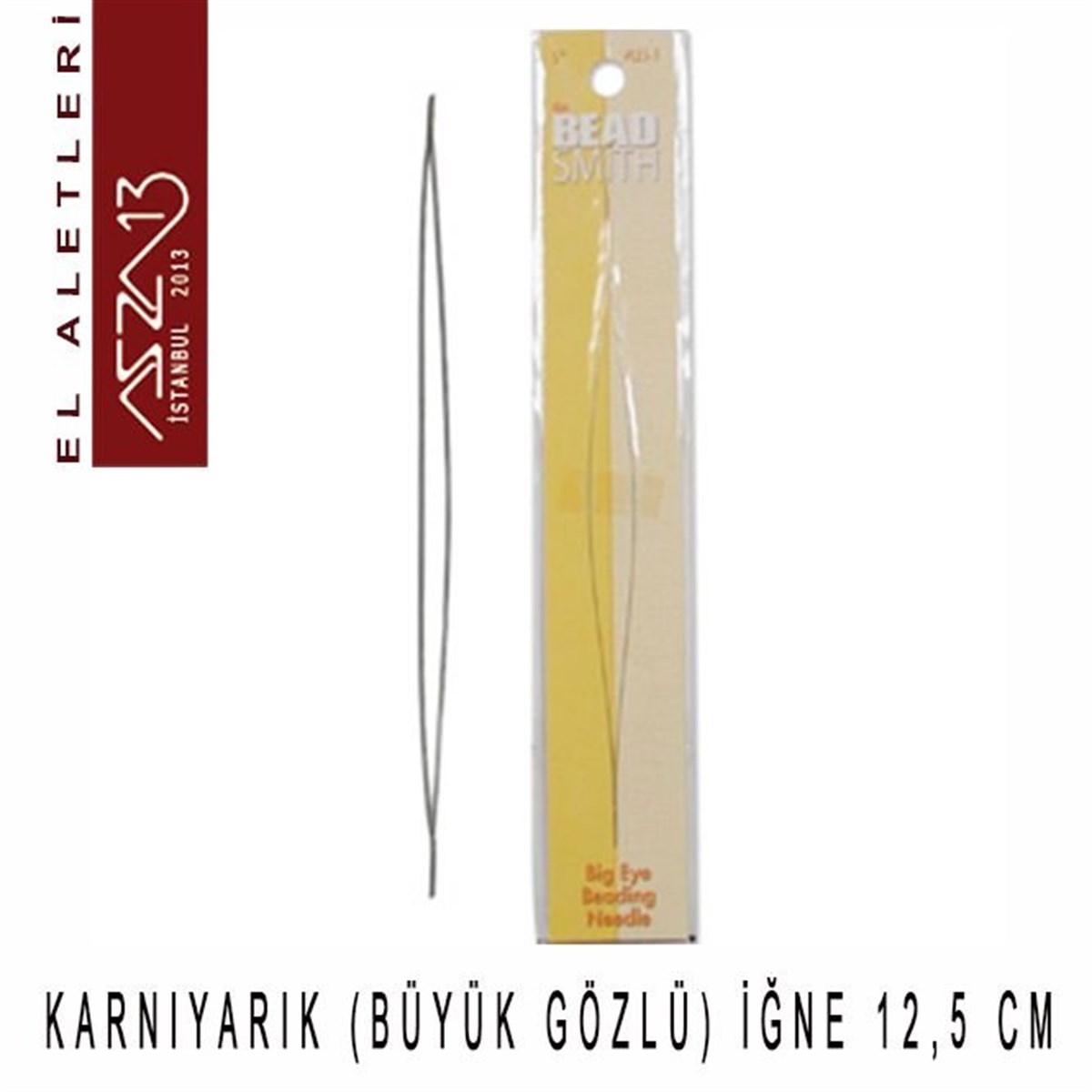 Karnıyarık (Büyük Gözlü) İğneALET, ARAÇ ve GEREÇBeadSmithKarnıyarık (Büyük Gözlü) İğne, 12,5 cm