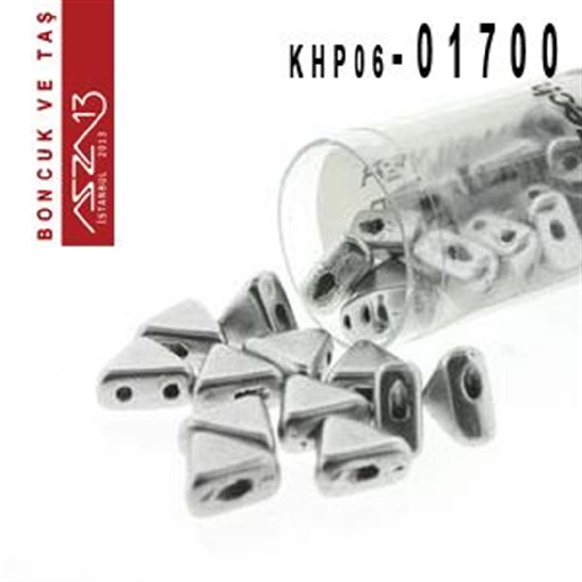 Kheops Par Puca BoncukÇek BoncuklarıLes perles par Puca®Kheops Par Puca 6 mm Mat Silver Aluminum (Mat Gümüş) Boncuk (01700) / Paket İçeriği 65 Adet (9 Gr)