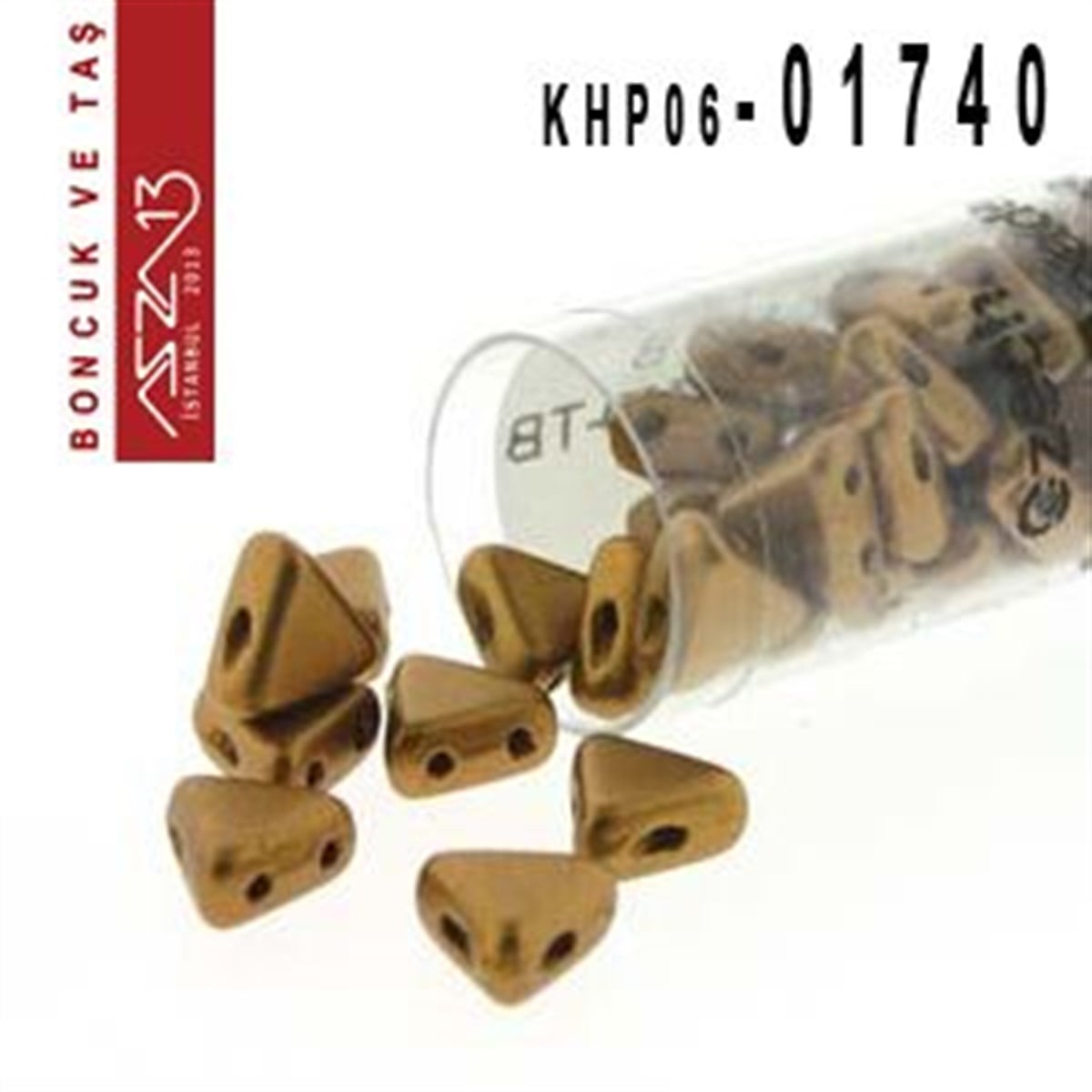 Kheops Par Puca BoncukÇek BoncuklarıLes perles par Puca®Kheops Par Puca 6 mm Mat Bronze Gold (Mat Bronz Altın) Boncuk (01740) / Paket İçeriği 65 Adet (9 Gr)
