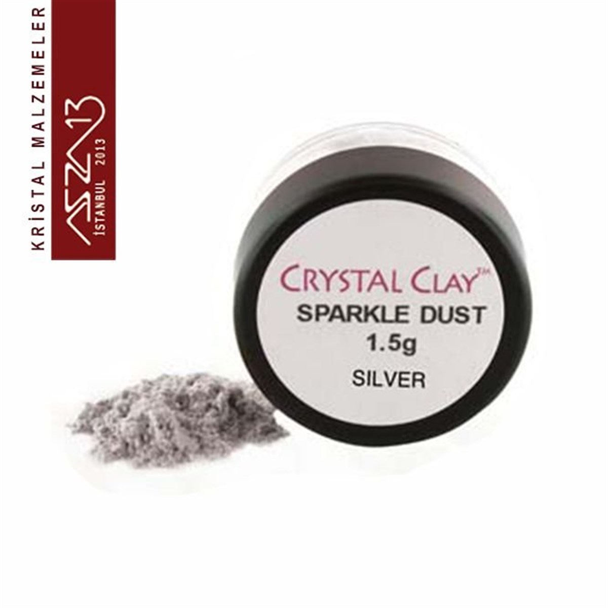 Kil, Macun, Epoxy Clay, Parlatma TozuBONCUK ve TAŞCrystal ClayKristal Taş Macunu Parlatma Tozu (Mica Powder) / Gümüş