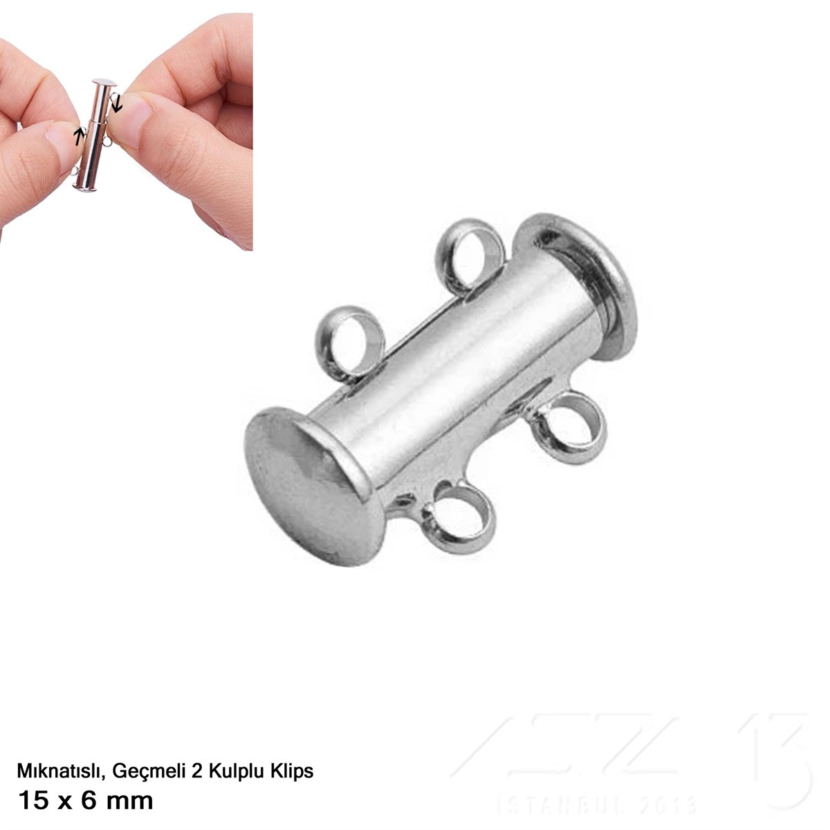Klips, Kilit  / Mıknatıslı KlipsMıknatıslı Kilit, KlipsMarkasız06.Tm.61.Kt.121Klips - Mıknatıslı ve Kızaklı - İki Kulplu - 15 mm / 1 Adet