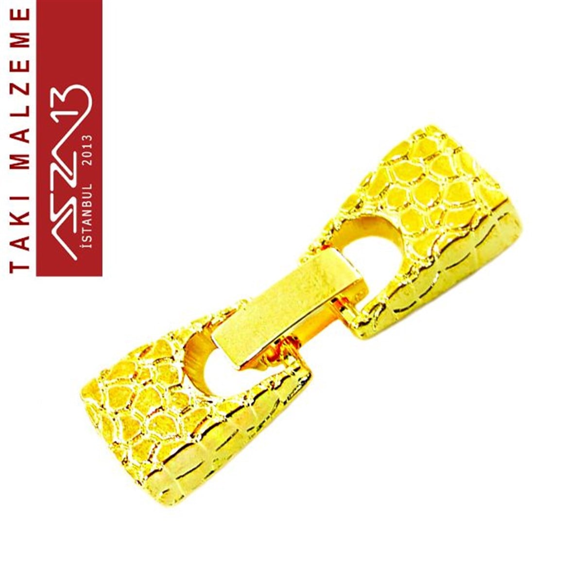 Klipsler, Kancalar, Bitler, Kapamalar, HalkalarTAKI MALZEMEMarkasız3x9 mm Yuva Ebat'lı, Altın, 1.3x3.5 cm Dikdörtgen Mekanizmalı Kilit / Paket İçeriği 1 Ade