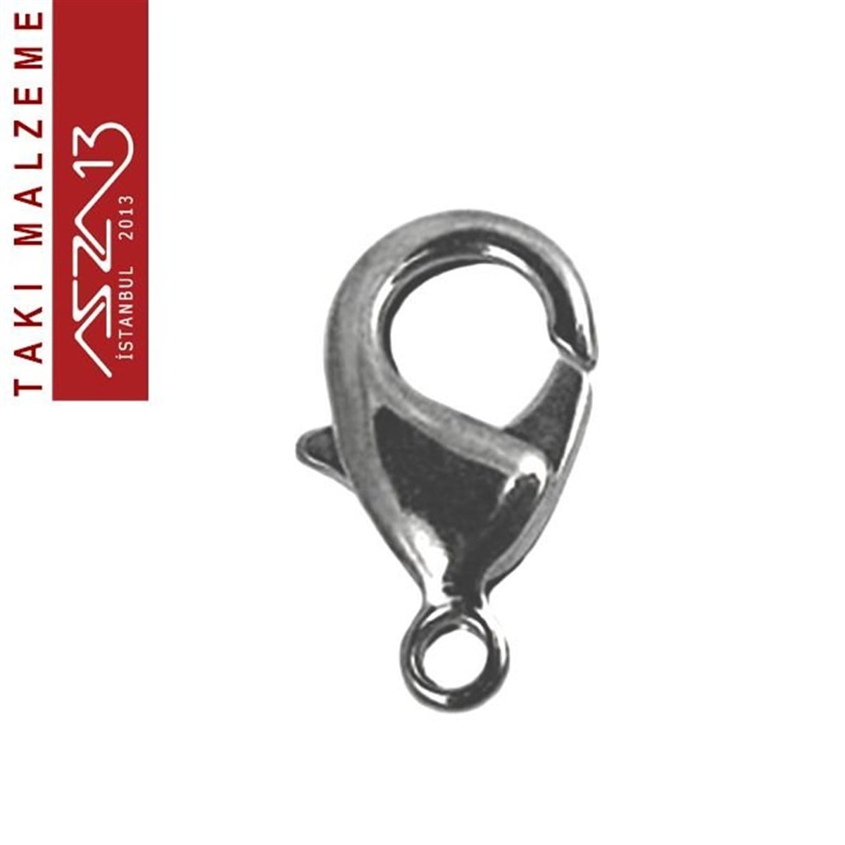 Klipsler, Kancalar, Bitler, Kapamalar, HalkalarTAKI MALZEMEMarkasızSiyah Nikel Kaplamalı Freenickel - 0.6x1.2 cm - Damla Kilit (Klips) / 20 Adet