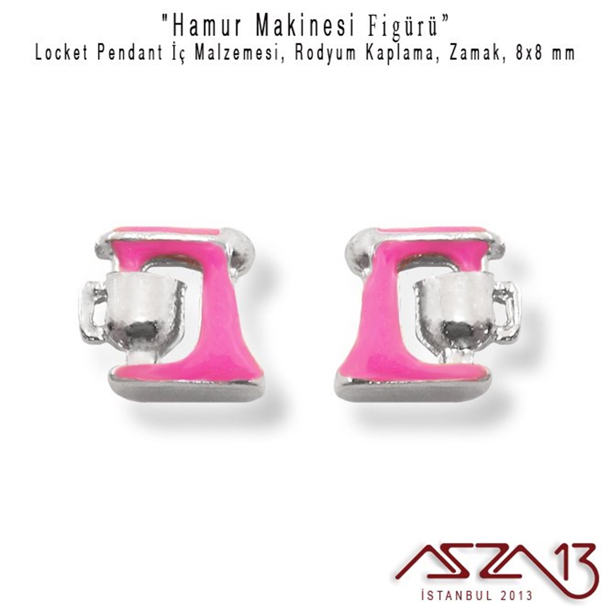 Kolye Ucu (Locket Pendant)TAKI MALZEMEMarkasızLocket Malzemesi Hamur Makinesi 8x8 mm
