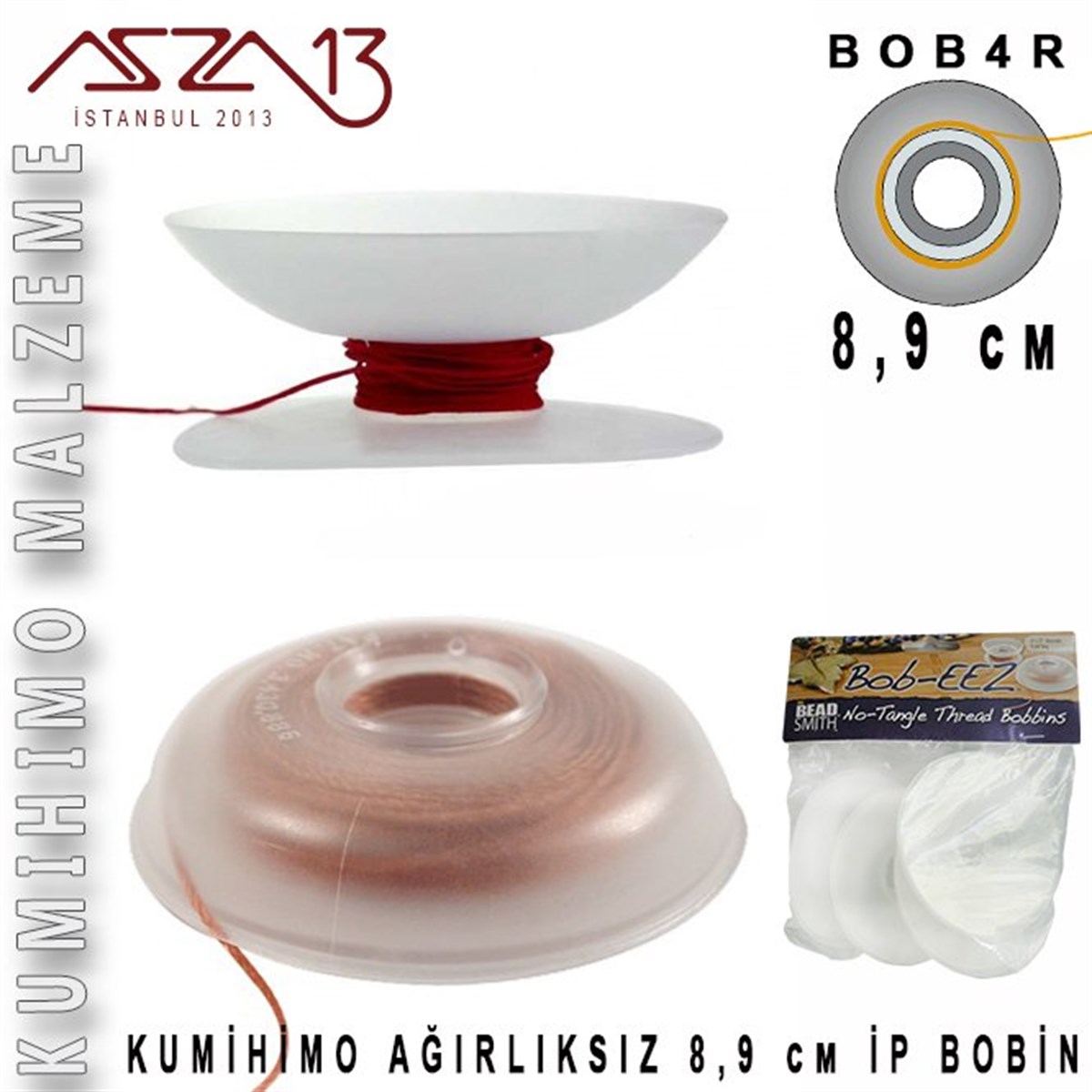 Kumihimo BobinALET, ARAÇ ve GEREÇBeadSmithKumihimo Bobin (Ağırlıksız) 8,9 cm / Paket içeriği 4 Adet