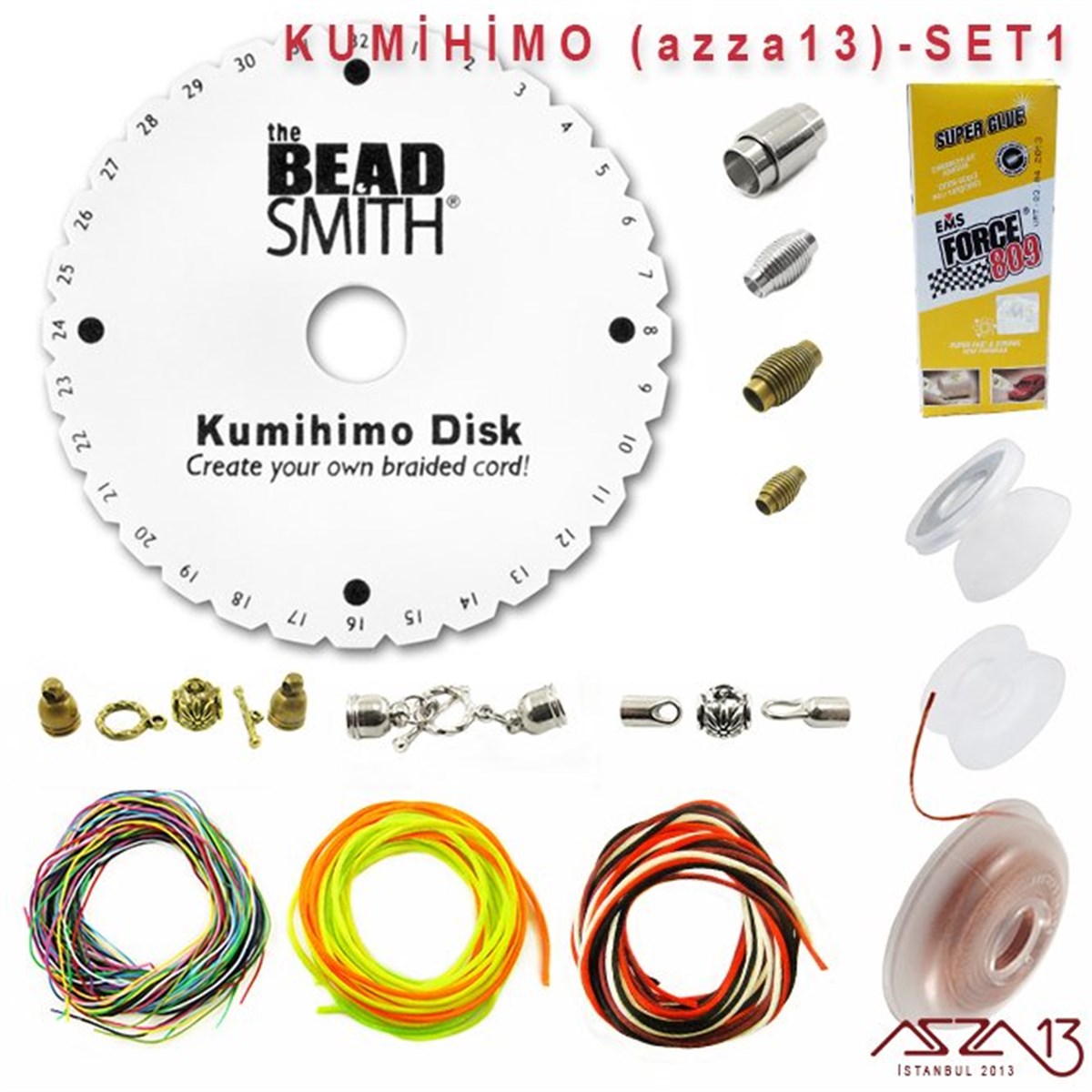 Kumihimo SetiTAKI MALZEMEazza13Kumihimo (azza13) SET-1