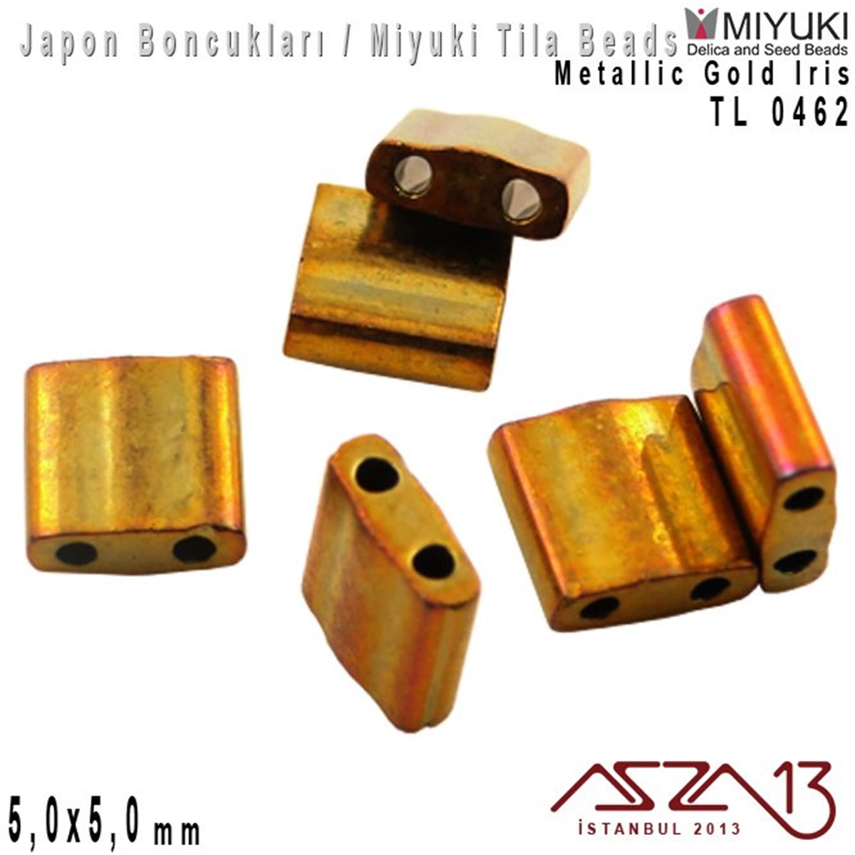 Miyuki Tila BoncukBONCUK ve TAŞMiyukiTila Boncuk - Metallic Gold Iris - TL0462 / 24 Adet
