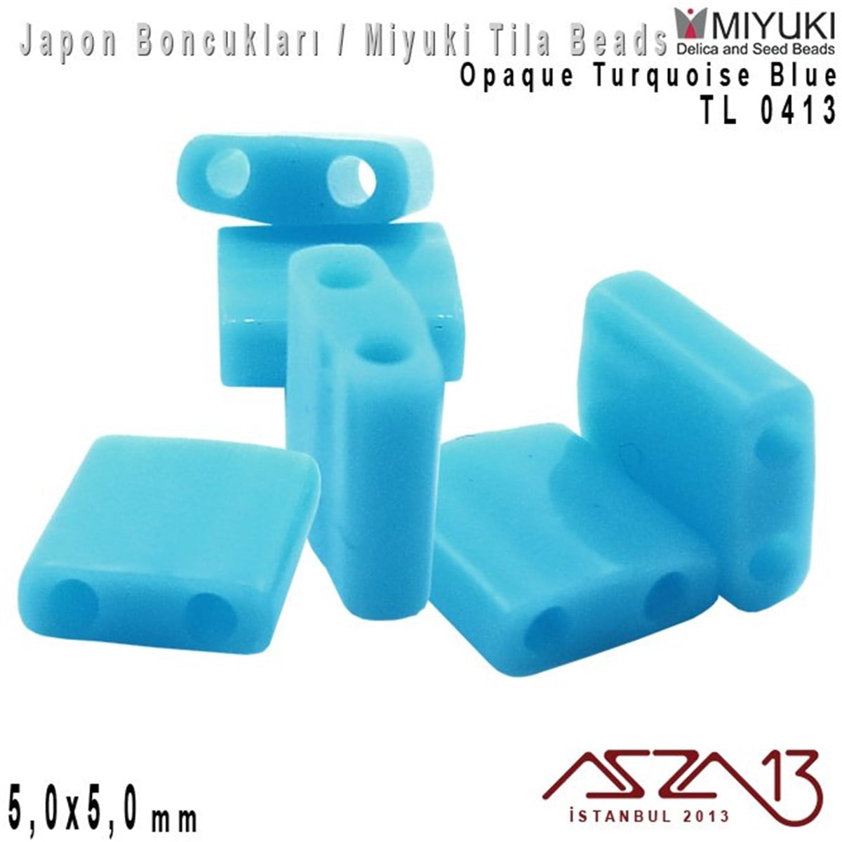 Miyuki Tila BoncukBONCUK ve TAŞMiyukiTila Boncuk - Opaque Turquoise Blue  - TL0413 / 24 Adet