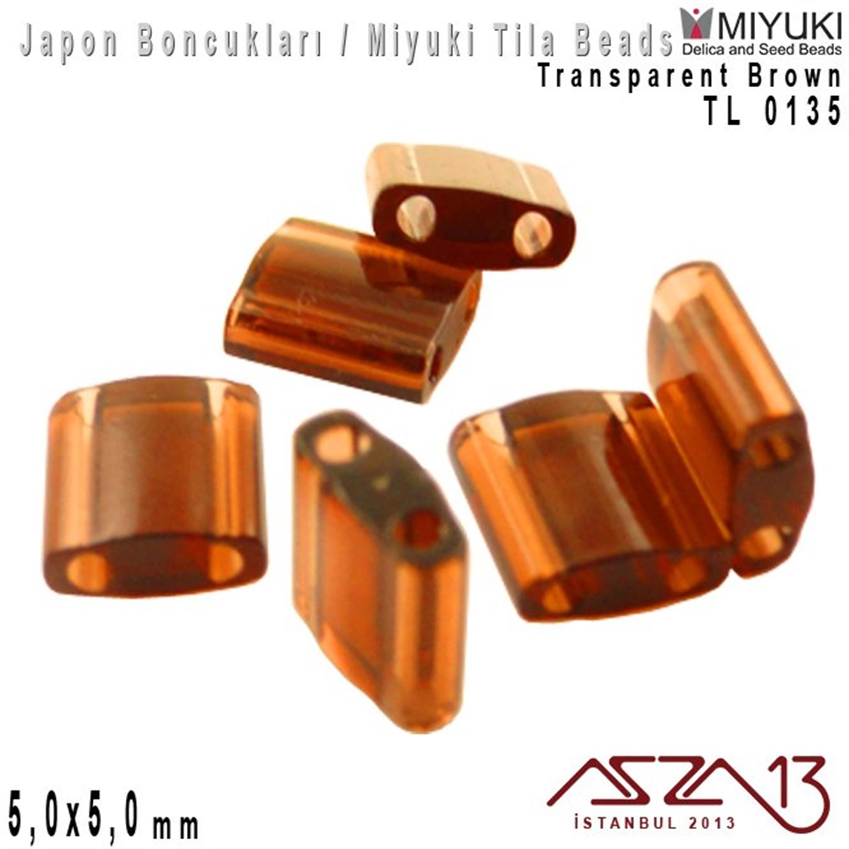 Miyuki Tila BoncukBONCUK ve TAŞMiyukiTila Boncuk - Transparent Brown - TL0135/ 24 Adet