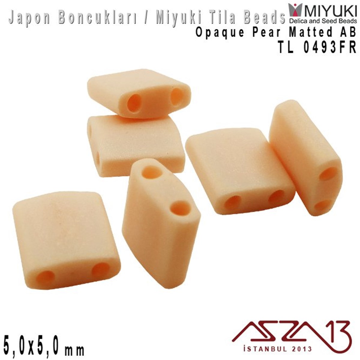 Miyuki Tila BoncukBONCUK ve TAŞMiyukiTila Boncuk - Opaque Pear Matted AB - TL0493FR / 24 Adet