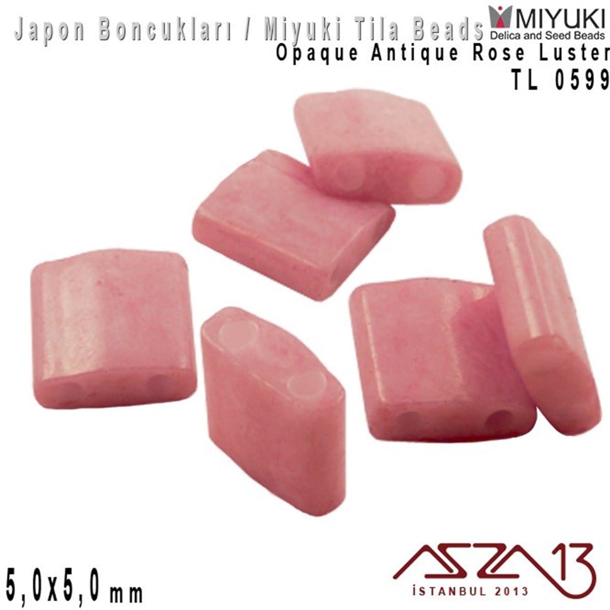 Miyuki Tila BoncukBONCUK ve TAŞMiyukiTila Boncuk - Opaque Antique Rose Luster - TL0599 / 24 Adet