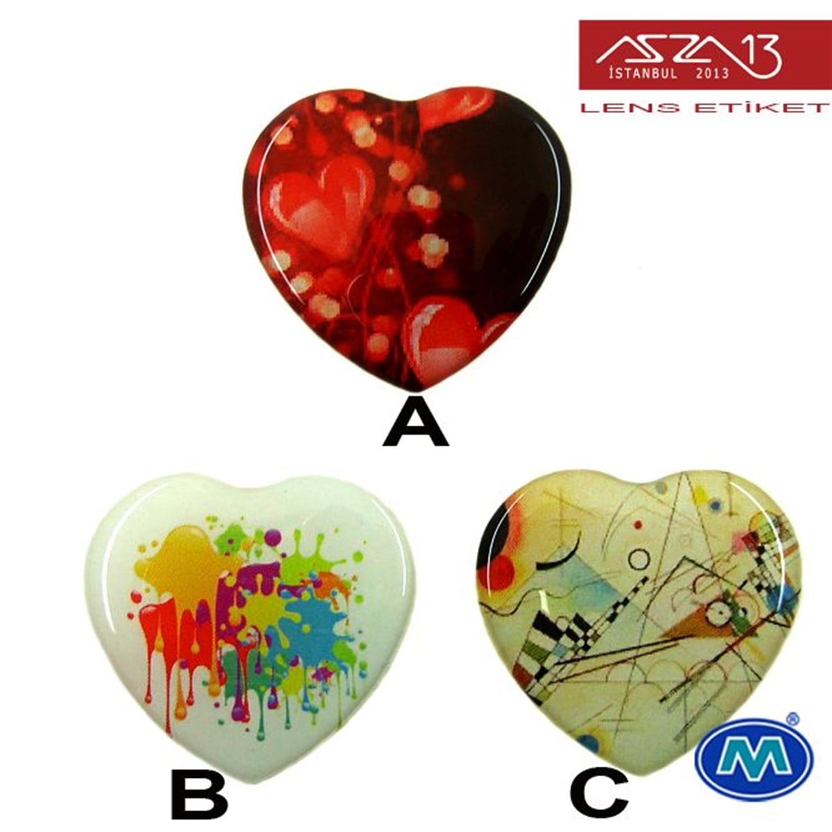 Modes EtiketDİĞER ÜRÜNLERModül ReklamcılıkKendinden Yapışkanlı 22 mm x 22 mm Kalp Kabaşon Etiket (Modes) / Paket İçeriği 2 Adet