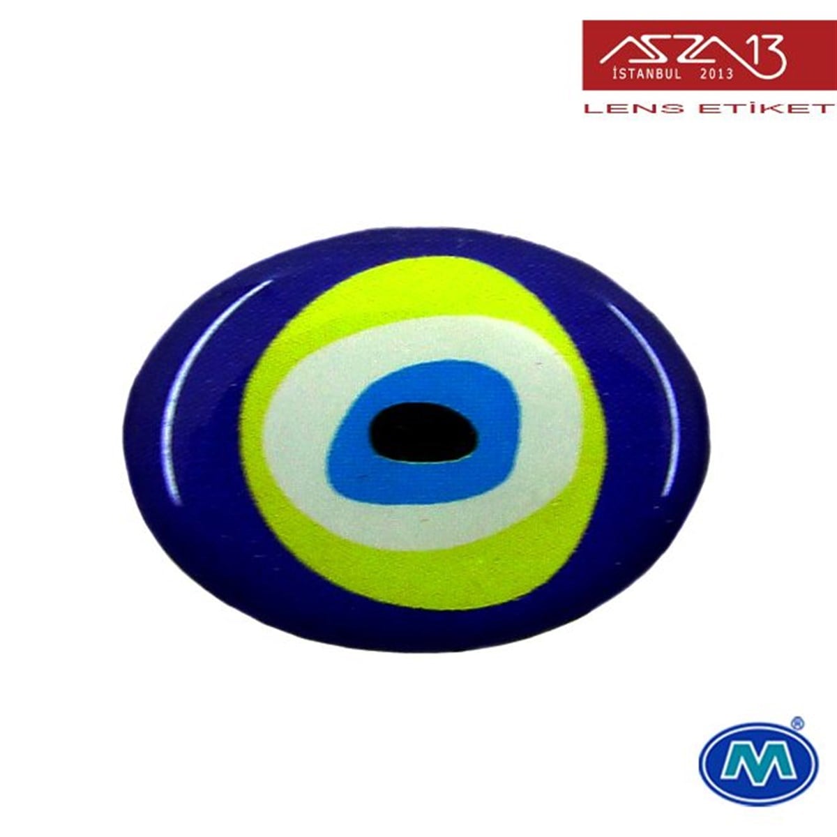 Modes EtiketDİĞER ÜRÜNLERModül ReklamcılıkKendinden Yapışkanlı 14 mm x 18 mm Oval Kabaşon Nazar Boncuğu Etiket (Modes) / Paket İçeriği 4 Adet