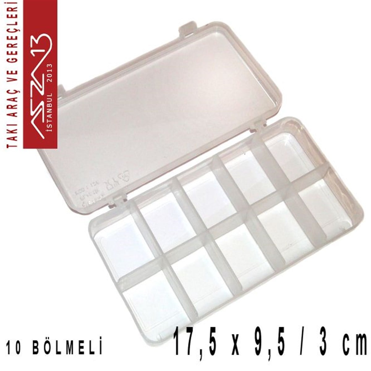 Organizer KutularALET, ARAÇ ve GEREÇMarkasız10 Bölmeli Şeffaf Plastik Organizer Kutu