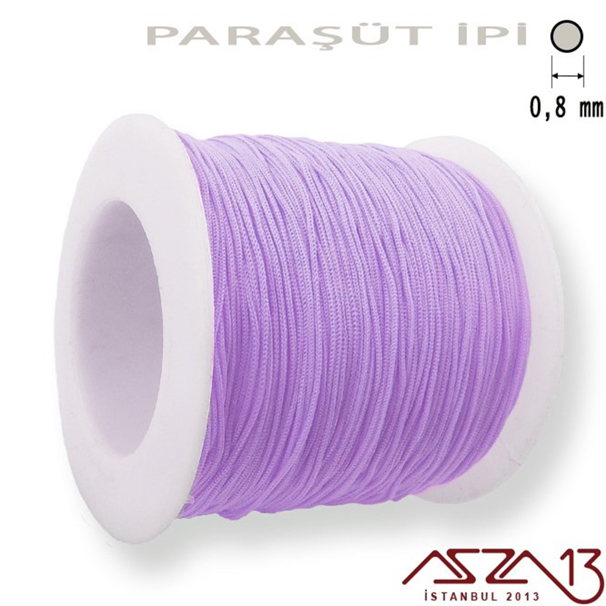 Paraşüt İplerTAKI MALZEMEMarkasızEflatun 0,8 mm Paraşüt İp (Bobin 100 metre)