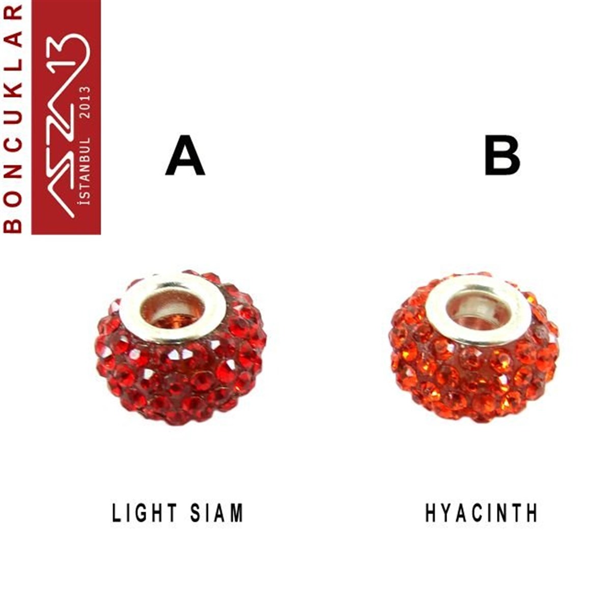 Pave Boncuk, İri Delik BoncukBONCUK ve TAŞMarkasızLight Siam ve Hyacinth (Kırmızı ve Turuncu) 10x14 mm Kristal Taşlı Pave İri Delik Boncuk / Paket İçeriği 1 Adet