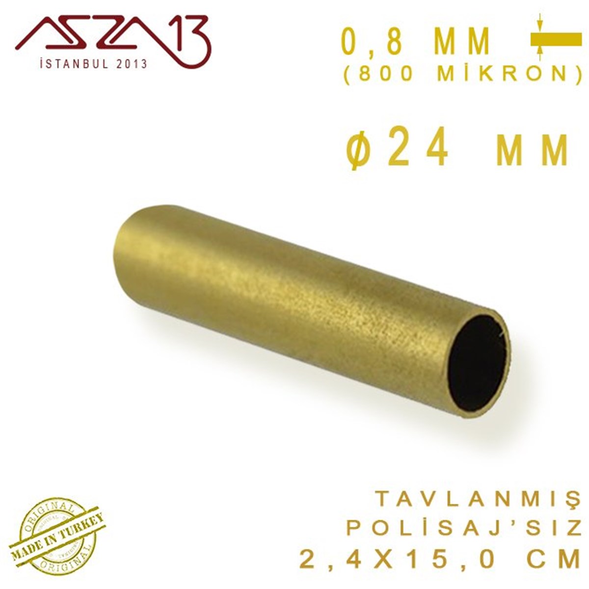 Pirinç Boru HalkaMETALMarkasızPirinç Boru (24 mm x 150 mm)