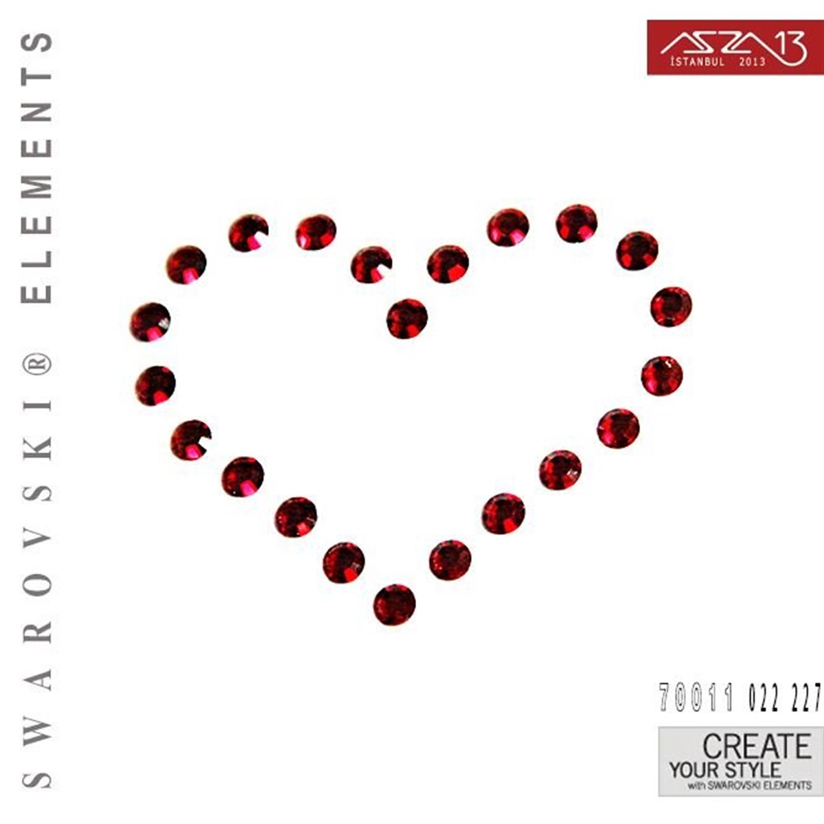 Swarovski Elements ÜrünleriSWAROVSKI®  ELEMENTSSwarovski70011 022 227 (Light Siam) Crystal Tattoo (Vücut Dövmesi)