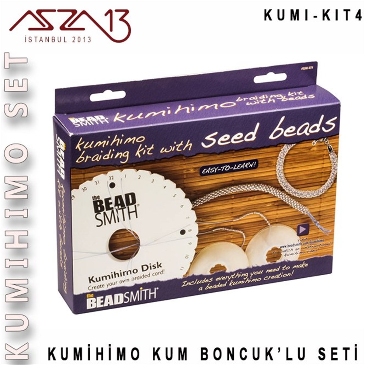 Takı  Malzeme  Kumihimo SetTAKI MALZEMEBeadSmithKumihimo 4 No'lu Kit (Boncuk ve İpler)