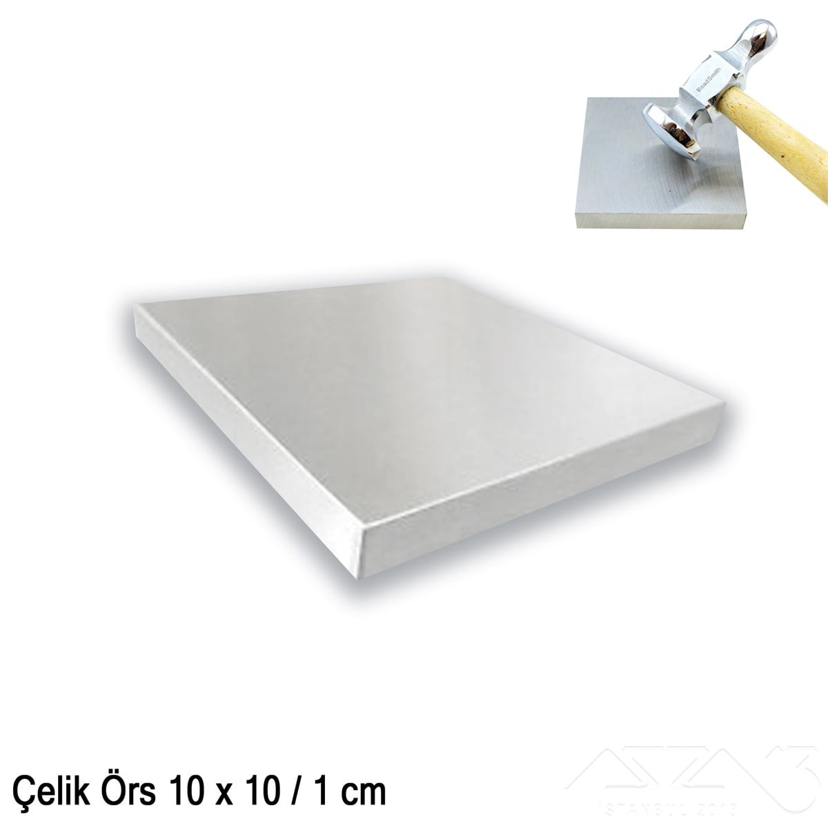 Takı Aletleri / Çekiç, Tokmak, Örs / Paslanmaz Çelik ÖrsÇekiç, Tokmak, Örsazza1302.At.21.Ck.11Örs - Çelik - 10x10/1 cm