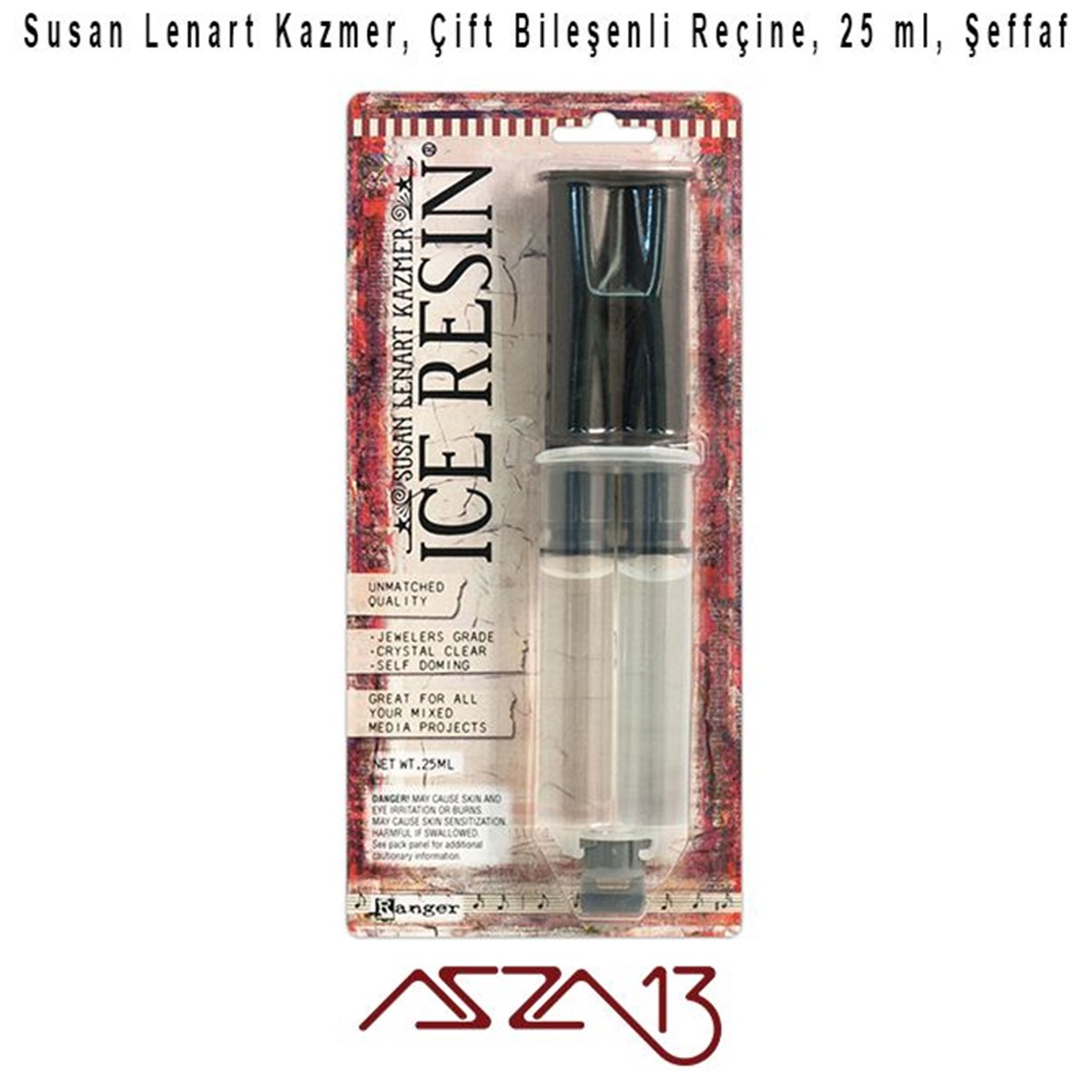 Takı ve Hobi Çalışmaları için Tutkal ve YapıştırıcılarALET, ARAÇ ve GEREÇSusan Lenart KazmerS. L. Kazmer Çift Bileşenli Reçine (Ice Resin), 25 ml