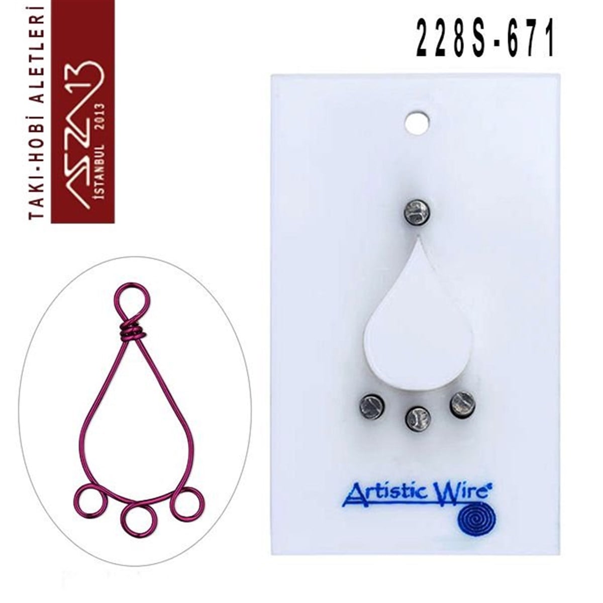 Tel Kıvırma Aleti (S-Klips Modeli)ALET, ARAÇ ve GEREÇArtistic WireDamla Ara Parça Yapım Aparatı - 671 (Tel Kıvırma Aleti / Jig)