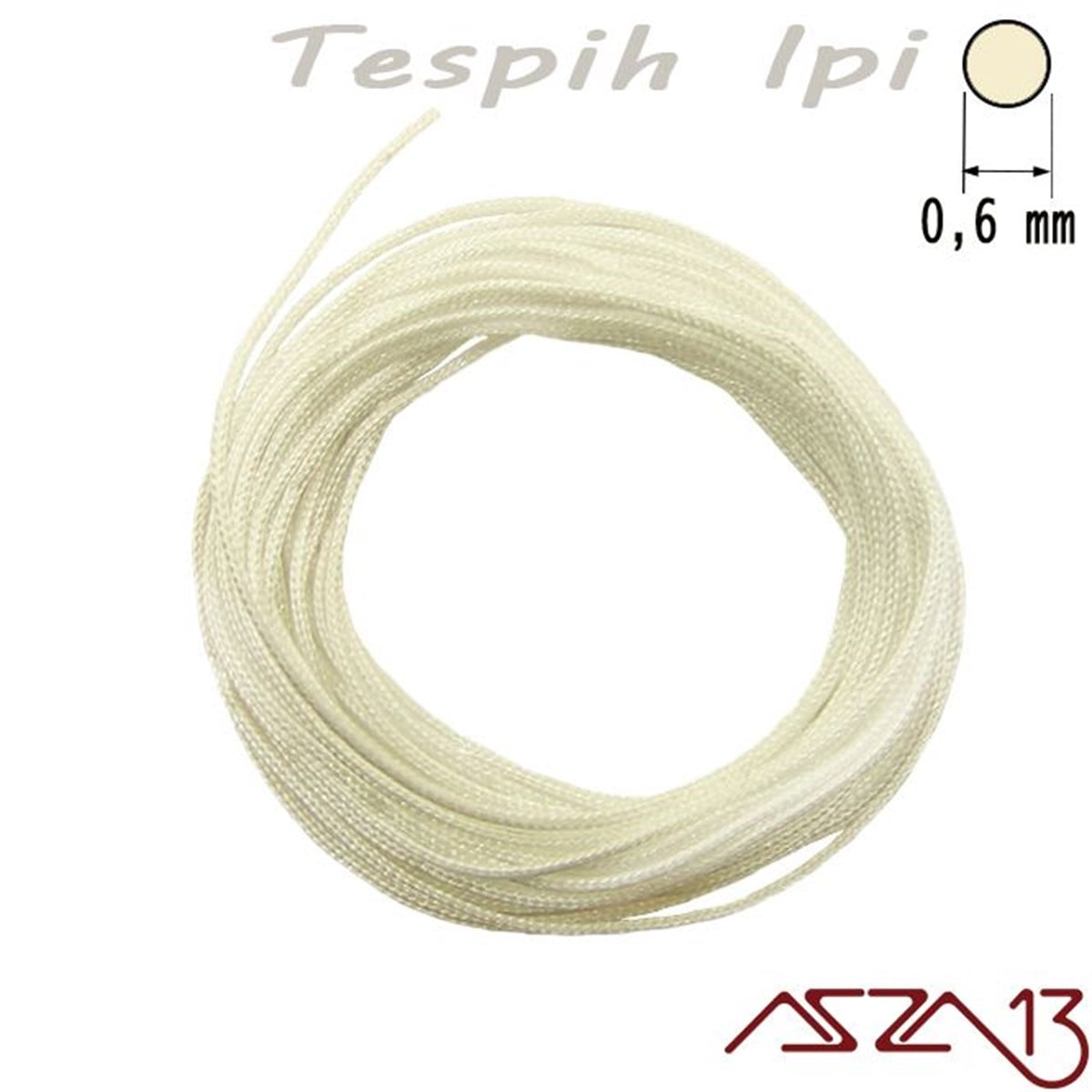 Tespih İpleriTAKI MALZEMEKord İplikBeyaz 0,6 mm Tespih İpi / Paket İçeriği 3 m