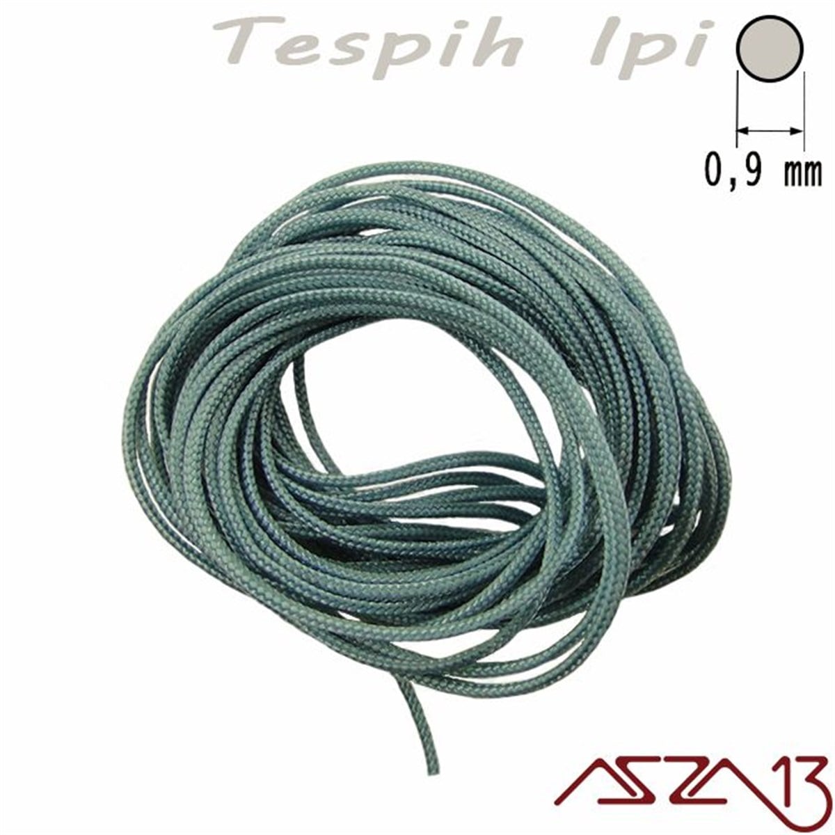 Tespih İpleriTAKI MALZEMEKord İplikDuman Mavi 0,9 mm Tespih İpi / Paket İçeriği 3 m