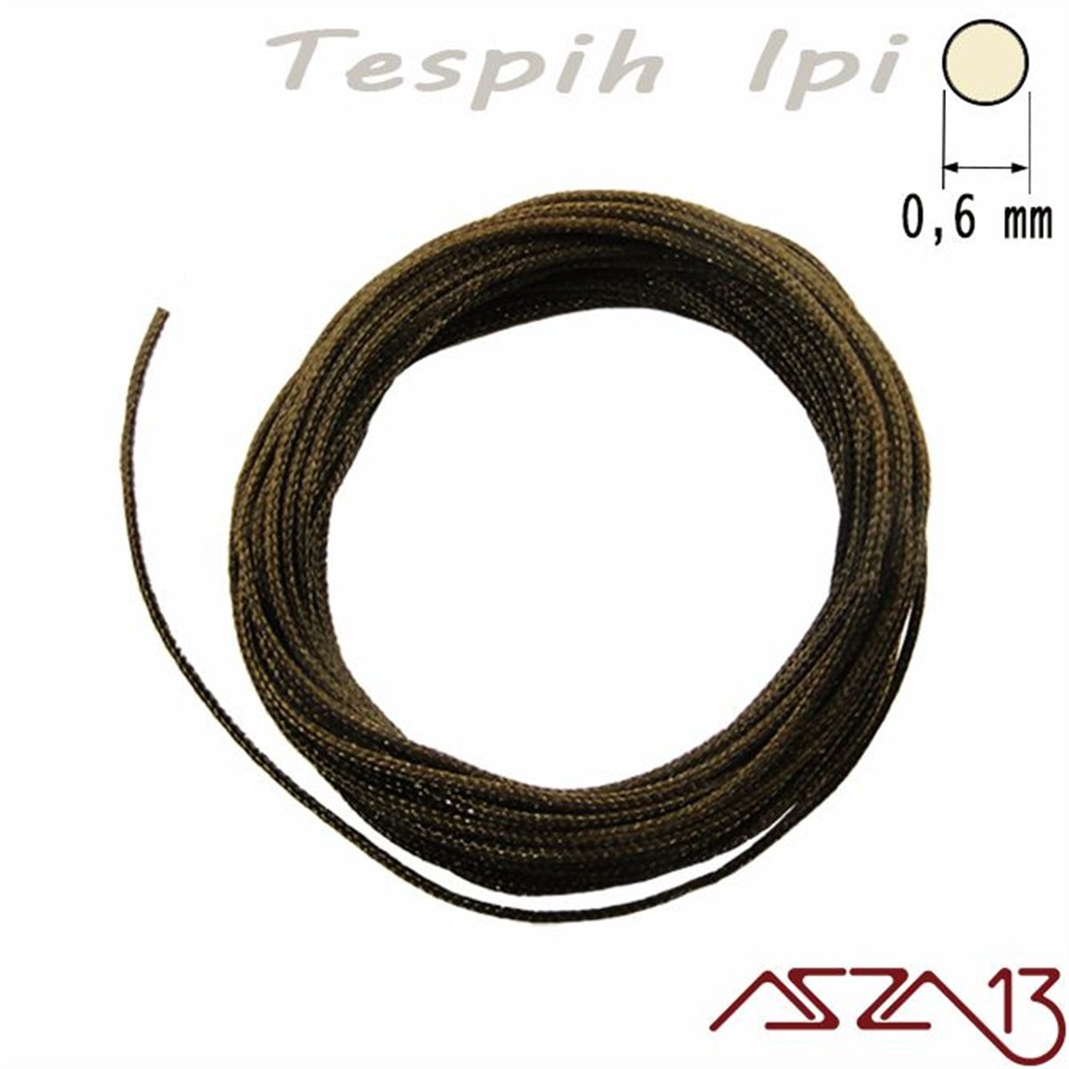 Tespih İpleriTAKI MALZEMEKord İplikKahverengi 0,6 mm Tespih İpi / Paket İçeriği 3 m