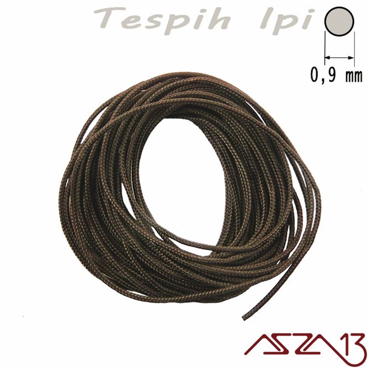 Tespih İpleriTAKI MALZEMEKord İplikKahverengi 0,9 mm Tespih İpi / Paket İçeriği 3 m