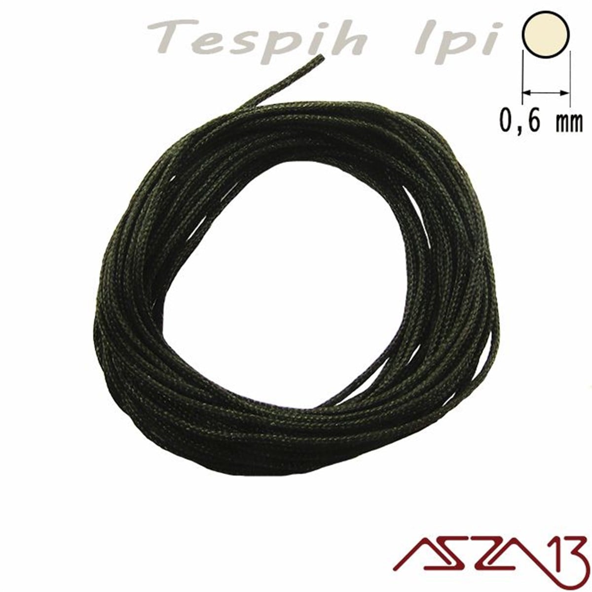 Tespih İpleriTAKI MALZEMEKord İplikSiyah 0,6 mm Tespih İpi / Paket İçeriği 3 m