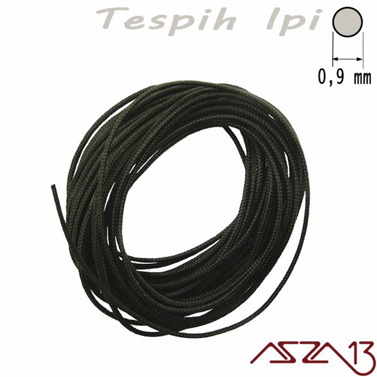 Tespih İpleriTAKI MALZEMEKord İplikSiyah 0,9 mm Tespih İpi / Paket İçeriği 3 m