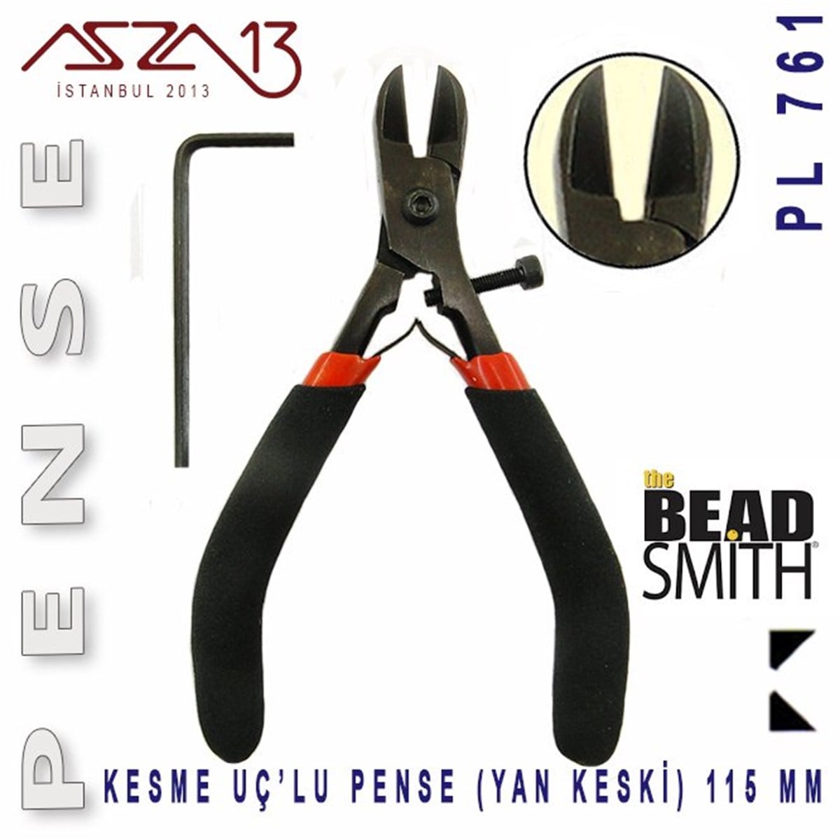 Yan KeskiALET, ARAÇ ve GEREÇBeadSmithYan Keski Pense - 115 mm