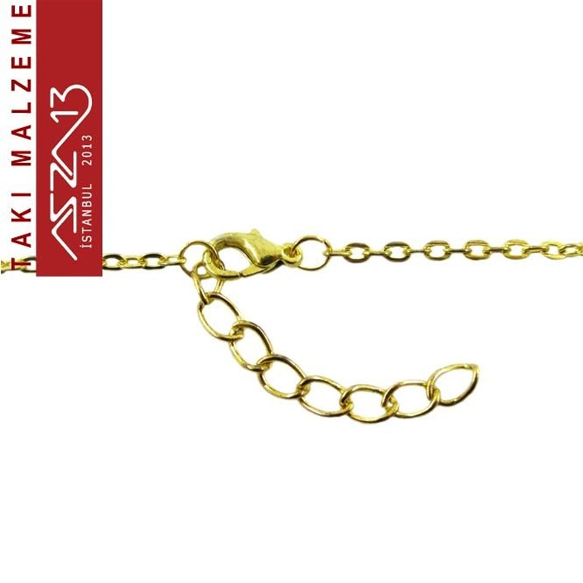 Zincirler, Metal Kaplamalı TellerTAKI MALZEMEMarkasızAltın Kaplama 2 mm, Ortalama 11 cm Uzunluğunda Klipsli Bileklik  Zinciri / Paket İçeriği 1 Adet