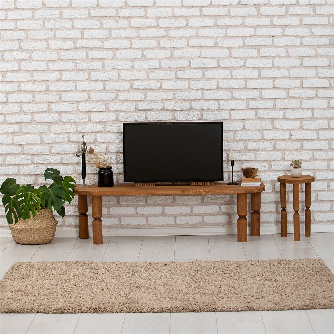 NEOstill - İda Tv Sehpası / Kestane Renk & Masif